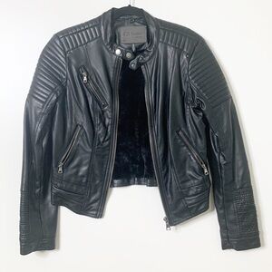 Ci Sono faux leather bomber jacket size small